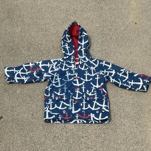 🍭Hatley rain jacket Baby Anchors  18 To 24 Months Toddler C2-006